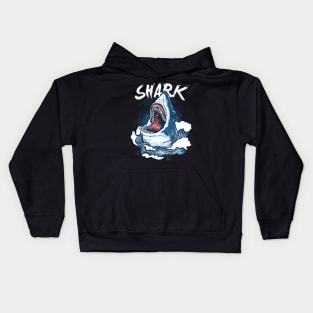 Monster Shark design Kids Hoodie